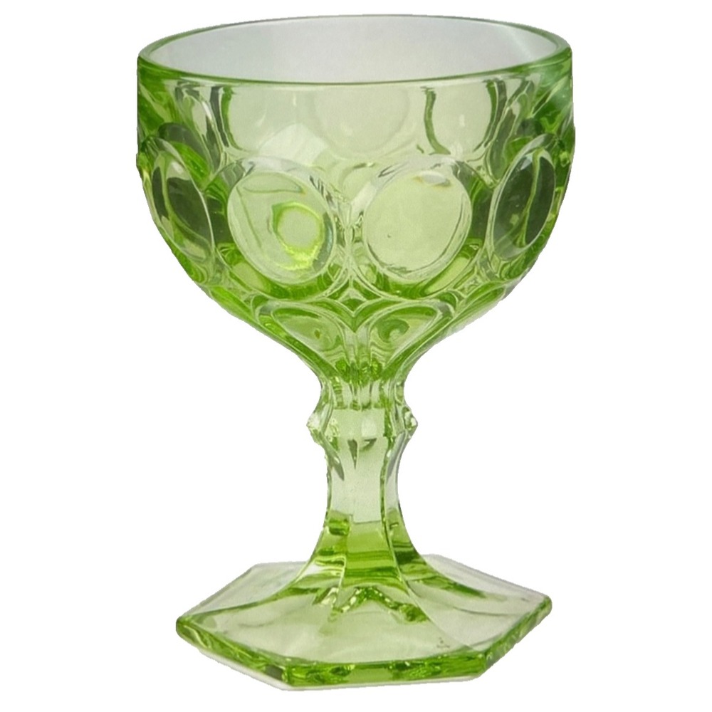 Fostoria Moonstone Sherbet Dessert Glass 5" tall 3 3/4" diameter